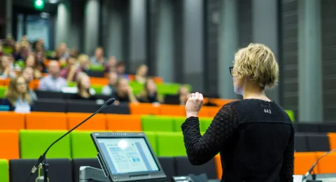 Lecturer teaching in LUT University