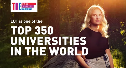 LUT is on of the best 350 universities in the world