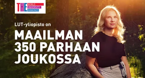 LUT-yliopisto on maailman 350 parhaan joukossa.