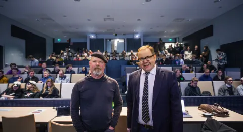 Jamie Hyneman and Juha-Matti Saksa