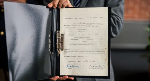 Pertti Simola's diploma