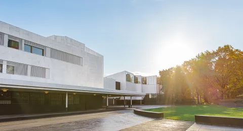 Finlandia Hall on autumn