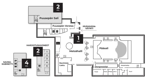Map of the Sibelius Hall