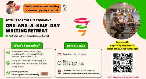 Writing retreat info (with Peter Jones)