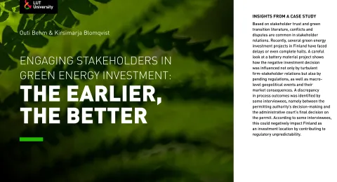 Insights from current digital co-creation & energy emerging technologies research.