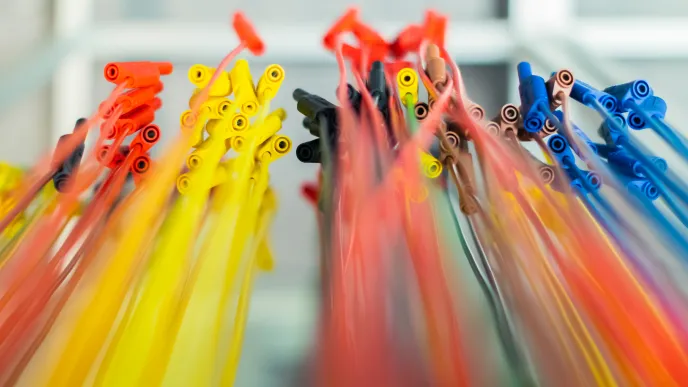 Electric wires in LUT University laboratory