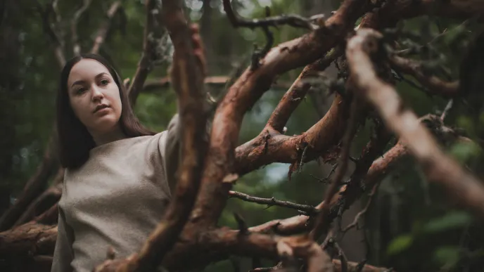 LUT University master&#039;s student in a forest