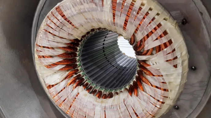 high speed machine stator