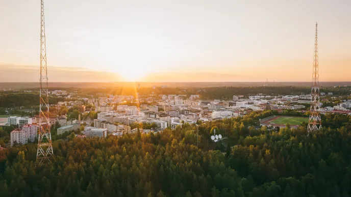 Lahden kaupunki, ilmakuva 