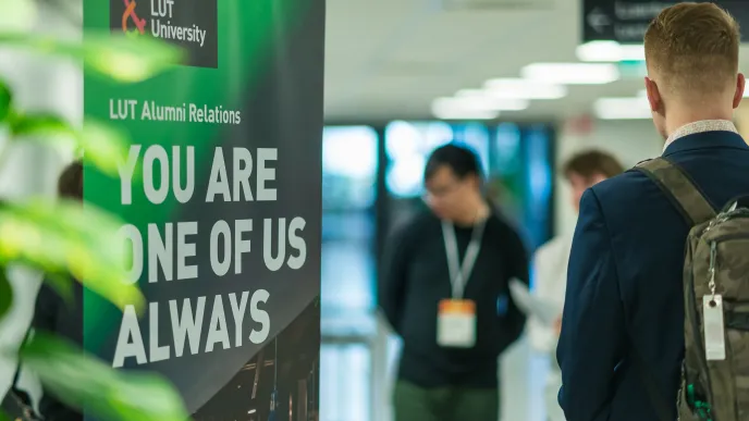 Alumni slogan and Lappeenranta campus