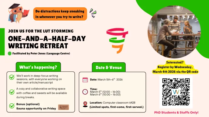 Writing retreat info (with Peter Jones)