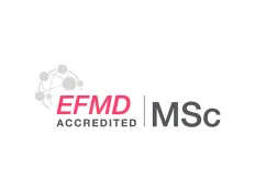 EFMD Accredited MSc logo.