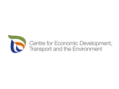 Centre for Economic Development Transport and the Environment logo.