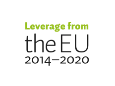Leverage from the EU 2014-2020 logo. 