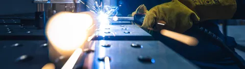 Welding in J. Hyneman Center at LUT University