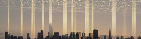 Silhouette of a city