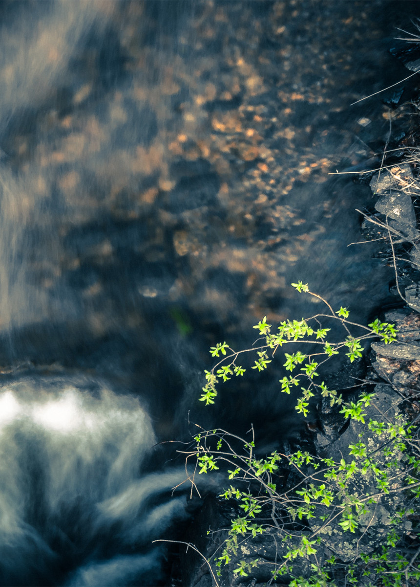 Water flowing in Kärnäkoski river