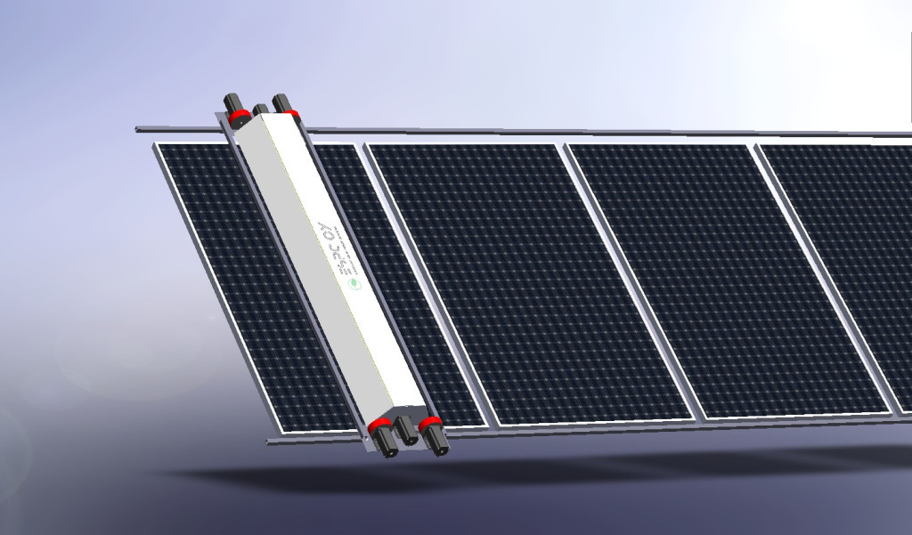 JHC student prototype, solar panel cleaner 3D model