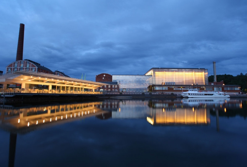 Sibelius Hall, view from Lake Vesijärvi
