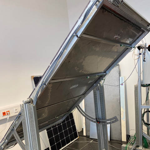 Planar peat pipe test rig