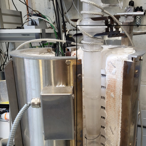Pyrolysis test rig